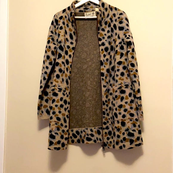 Anthropologie Mienna Spotted Sweater Coat, size XS - Picture 2 of 4